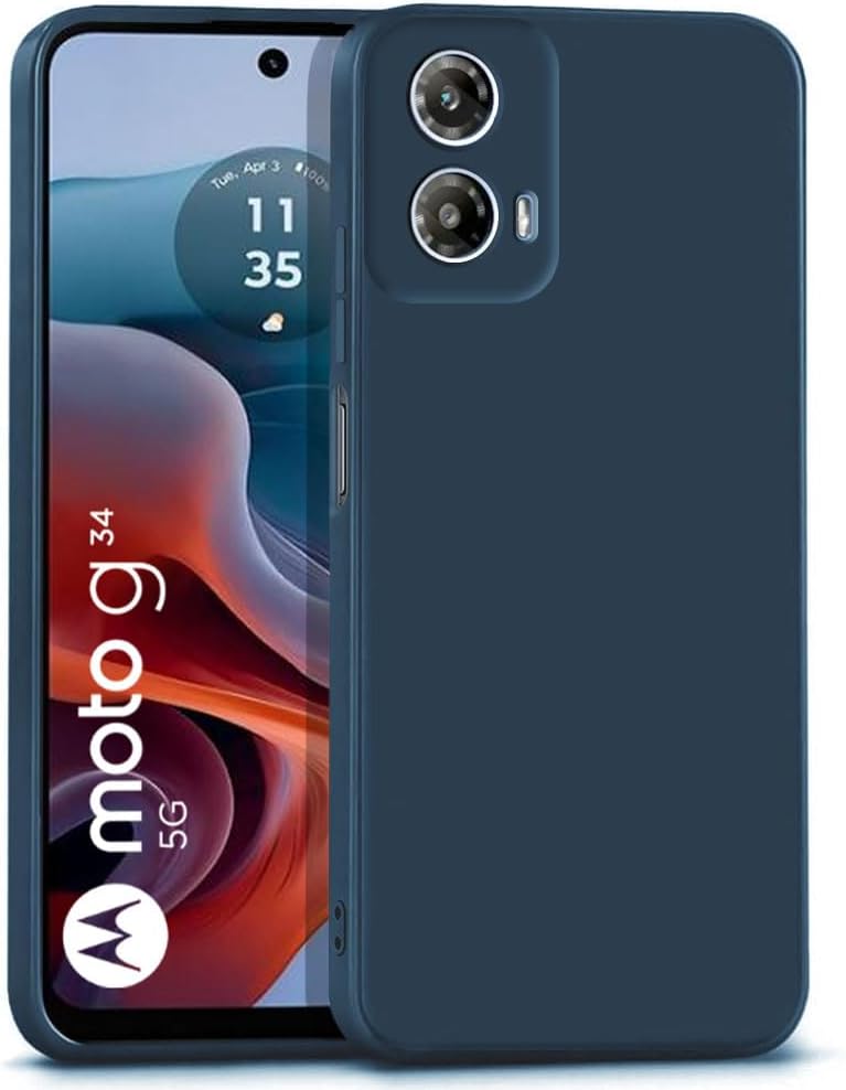 WOW IMAGINE Motorola Moto G34 5G Slim Ultra Soft Rubberised Back Cover ...