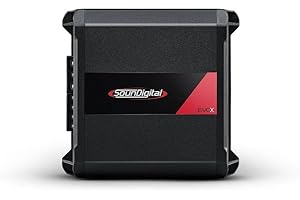 Soundigital 400.4 EVOX 400 Watt RMS Bridged 4 Ohm 2-Channel Power Car Amplifier (Renewed)