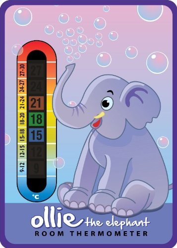 Ollie The Elephant Baby Nursery & Room Safety Temperature Thermometer