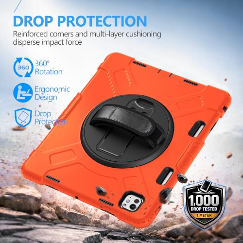 Image of Miesherk STOCK Case for iPad Pro 13 Inch M5 2025 /M4 2024, Orange