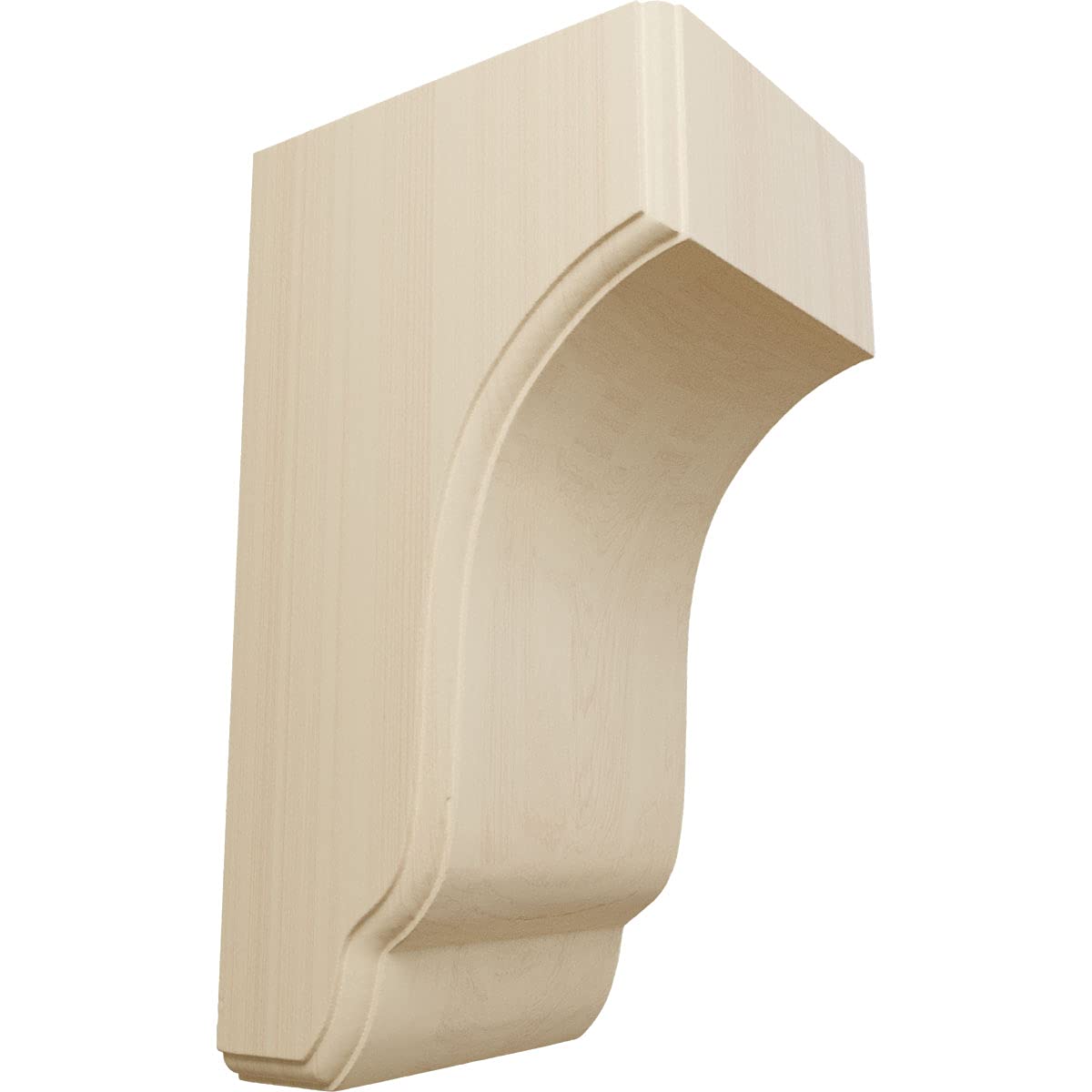 Ekena Millwork COR04X05X10CPRW Capistrano Mission Wood Corbels, 4 3/4"W x 5 1/2"D x 10"H, Rubberwood