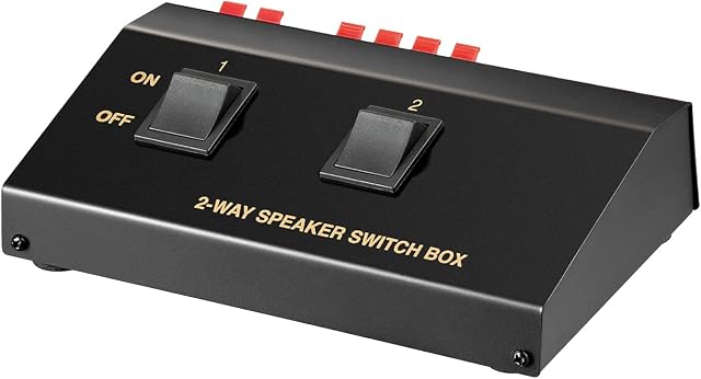 Goobay 60928 Speaker Switch Box, Black