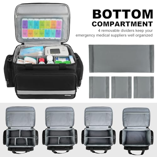 Bolsa de primeros auxilios de doble capa impermeable con separadores 3