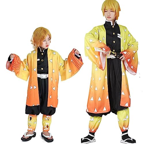 BECIN Demon Slayer Cosplay Costume Anime Costume Kimono Full Set Halloween Cosplay Outfits for Kids