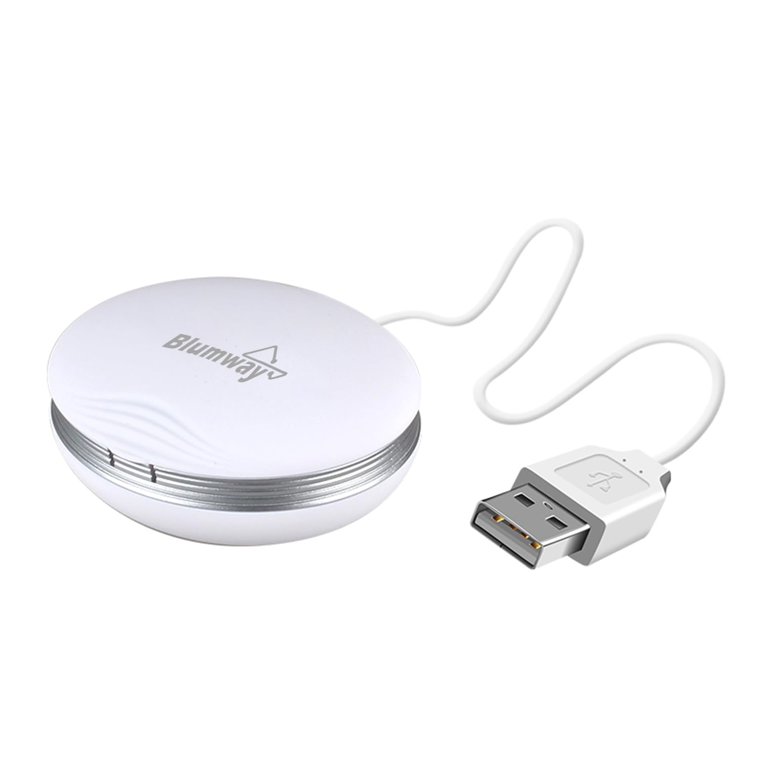 BlumWay Pulitore per lenti a contatto a ultrasuoni con caricatore USB, Smaltimento adatto Lente morbida, Lente dura,Lenti a contatto, Lente colorata, Obiettivo RGP e Obiettivo OK (Bianco)