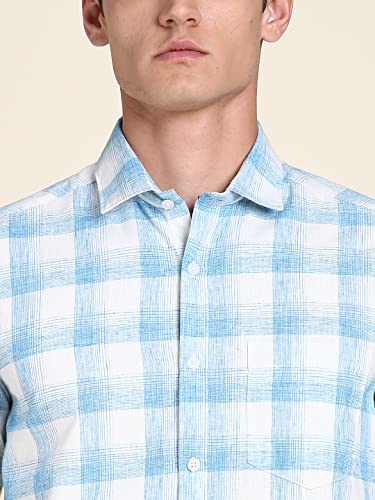 Image of Dennis Lingo Men's Blue Casual Shirt