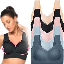 5PCS Seamless Wireless Anti Sagging Bra for Older Women Ultimate Lift Bras Push up Bra Posture Correcting Bras