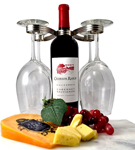 Mango Steam Easy Slip On Wine Glass Holder Silver #TOP7