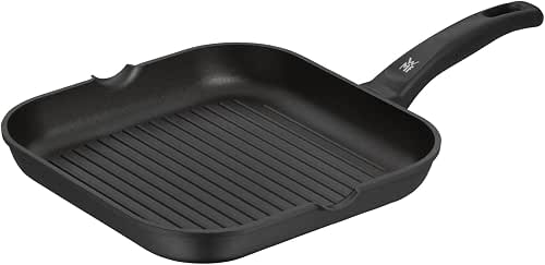 WMF Grillpfanne 27 x 27 cm mit Ausguss, Steakpfanne gerillt,