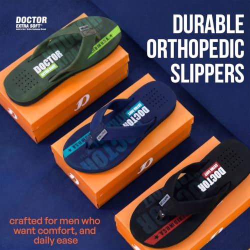Image of DOCTOR EXTRA SOFT Slipper Care Orthopaedic and Diabetic Super Fitting Comfort Doctor Slipper, DR. Slipper, Flip-Flop, Slides and House Slipper for Men's Men's-FeelGood-D-31