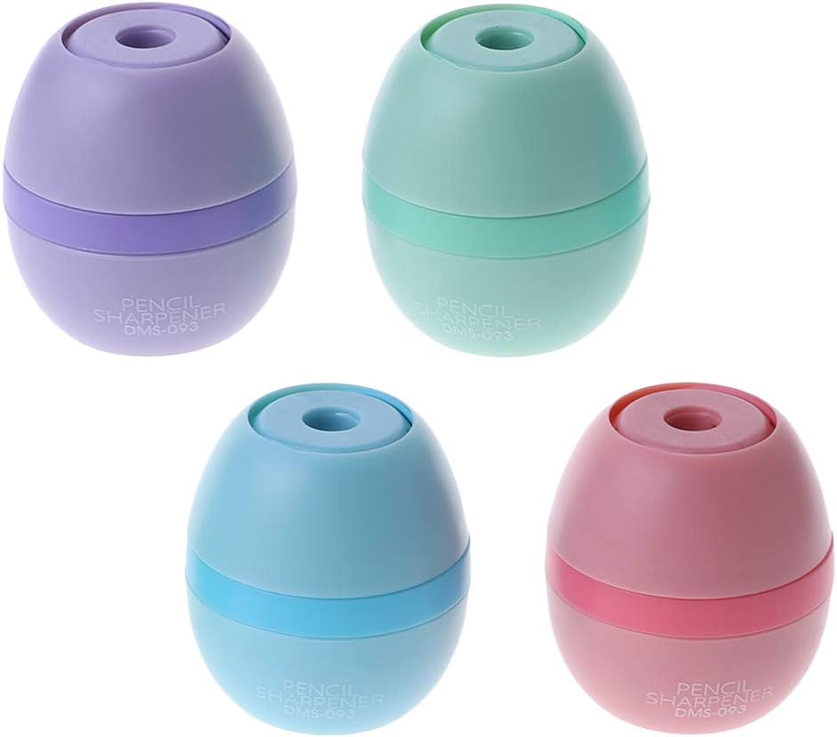 Yiwann 1 Pencil Sharpener, Kawaii Egg Design Pencil Sharpener School Office Supply Stationery Gift, School Gifts for Children