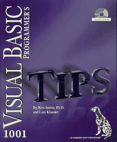 1001 Visual Basic Programmer's Tips: 9781884133565: Computer Science ...