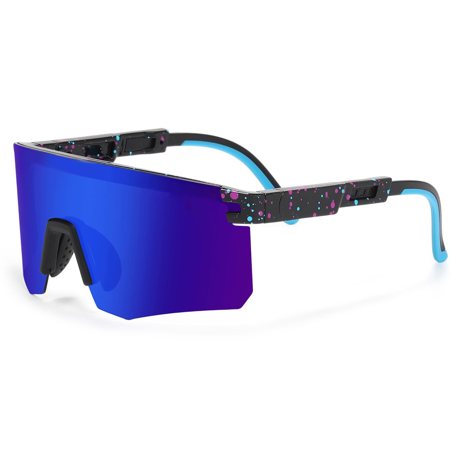 QUSBOI Two Sizes Cycling Polarized Baseball Sunglasses For Adults and Youth Boys Girls Kids UV400 Men Women Sports Glasses