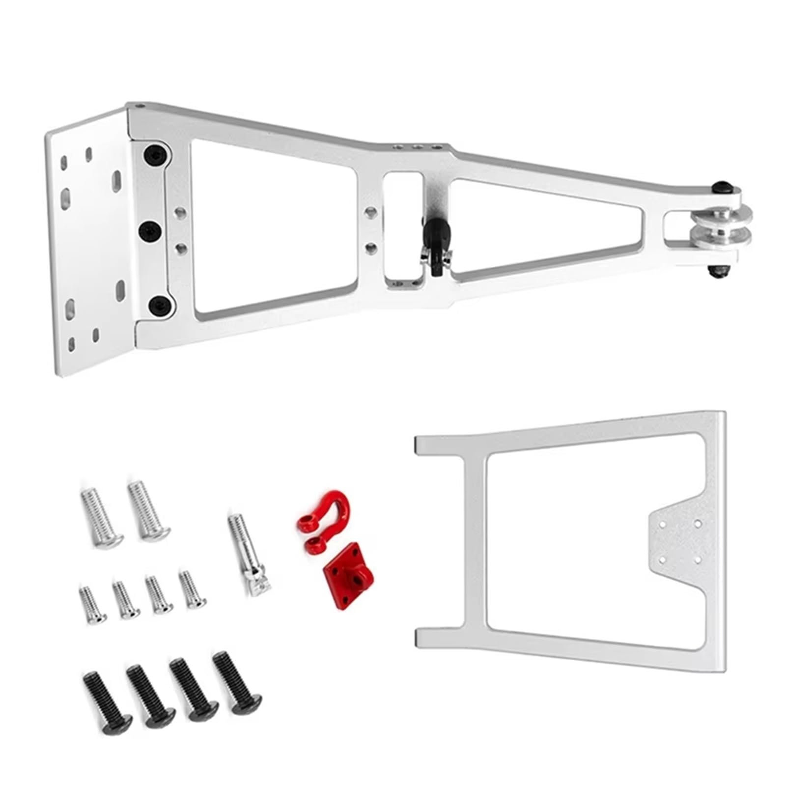 Kompatibel Mit Trx4 Für Scx10 1/10 RC Auto-Tuning-Teile Zubehör Winde Rettungswagen Abschleppwagen Kranarm Kit Silber RC Zubehör