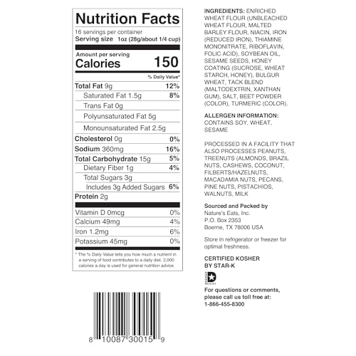Nature'S Eats Honey Roasted Sesame Sticks 16Oz thumb #2