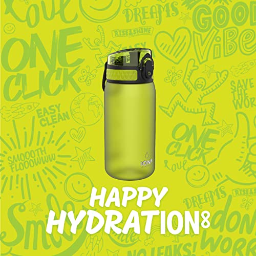 Ion8 Sport Water Bottle- Leakproof And Bpa-Free Water Bottle - Fits In Lunch Boxes, Handbags, Car Cup Holders, Backpacks And Bike Holders, 12 Oz / 350 Ml (Pack Of 1) - Onetouch 1.0 - Green #TOP6