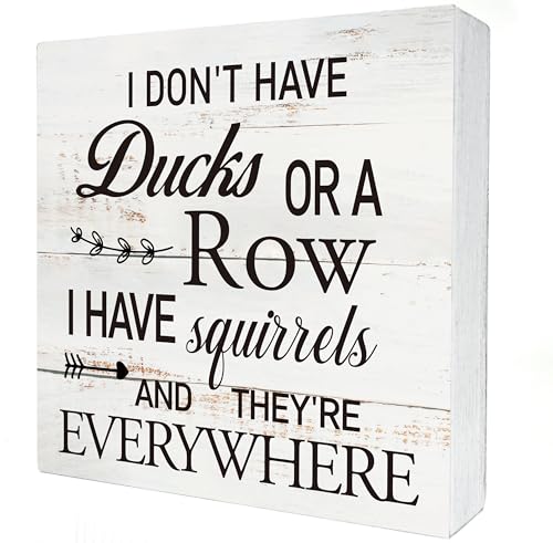 Funny Office Quote Wooden Box Sign Desk Decor Rustic Humorous Wood Block Plaque Box Sign for Home Living Room Shelf Table Decoration 5 X 5 Inch