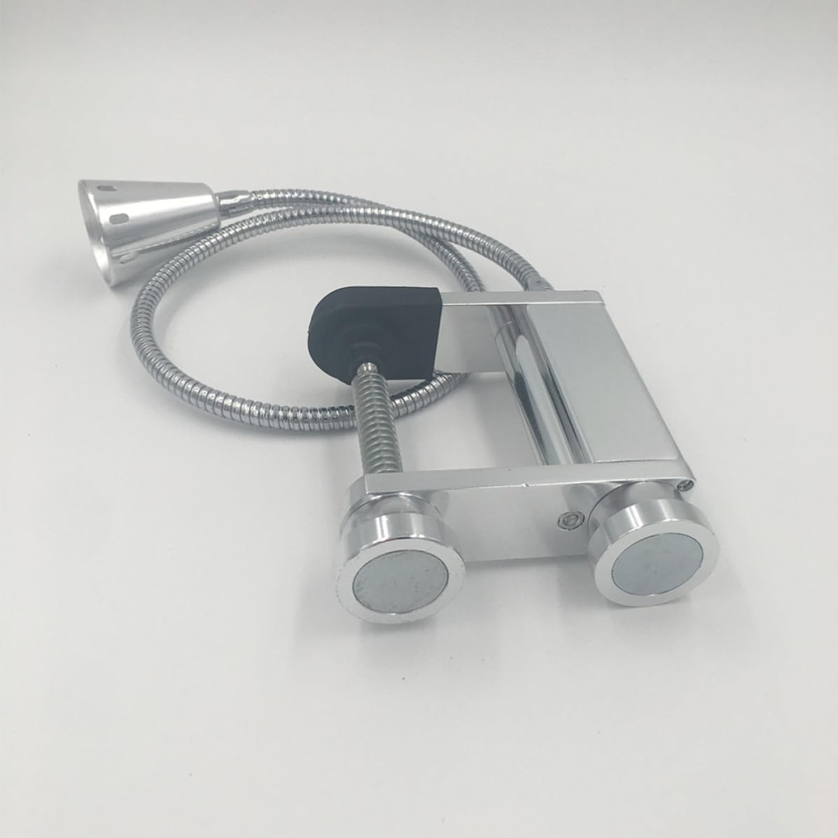 Lampada Barbecue LED Esterno Flessibile in Lega di Alluminio Argento | Base Magnetica, Resistente al Calore, Portatile, Illuminazione per Griglia e Uso All’aperto