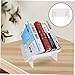 Uonlytech Desktop Book Organizer Rack for Home Office Vinyl Record Holder Adjustable Display Stand for Books and Vinyl Records Sturdy File Storage Solution