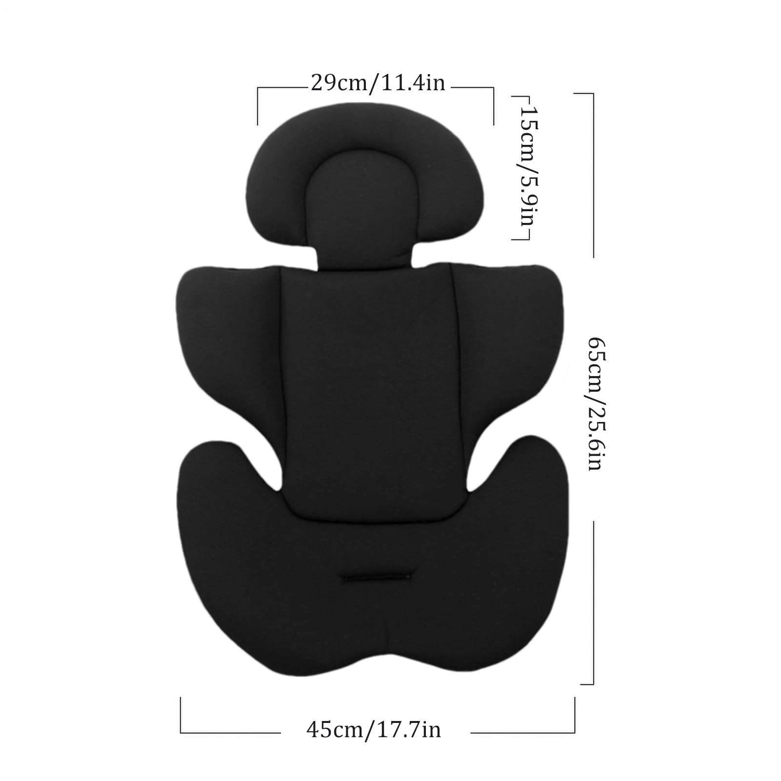 Cojín para Cochecito Bebé, Reductor De Asiento para Bebé Recién Nacido, Almohada De Apoyo Y Transpirable para Soporte De Cabeza, Cuerpo Y Cuello