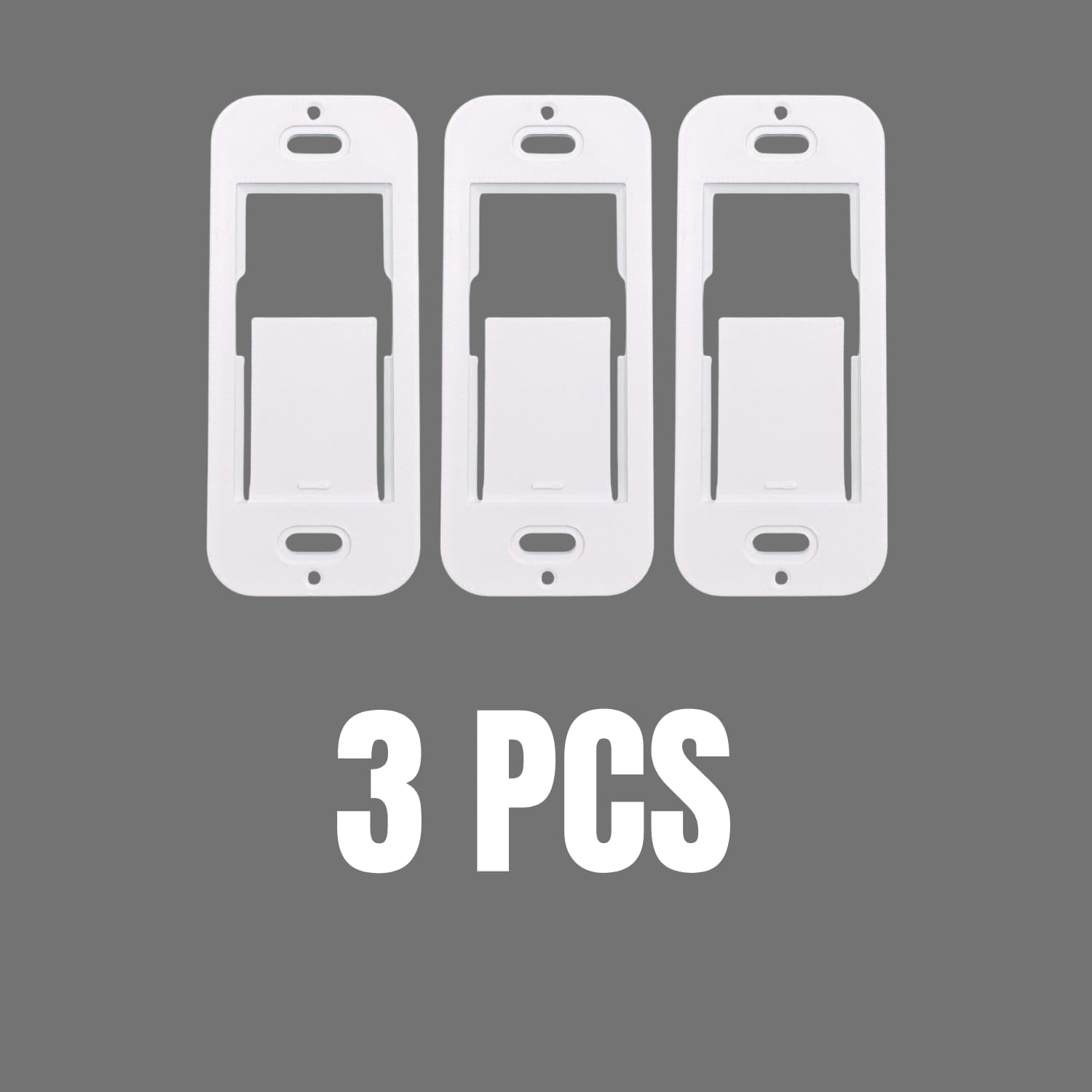 Wall Mount Brackets for Lutron Caseta Pico Remote Wallplate Brackets for Lutron Caseta Pico Remote (White Three Piece)