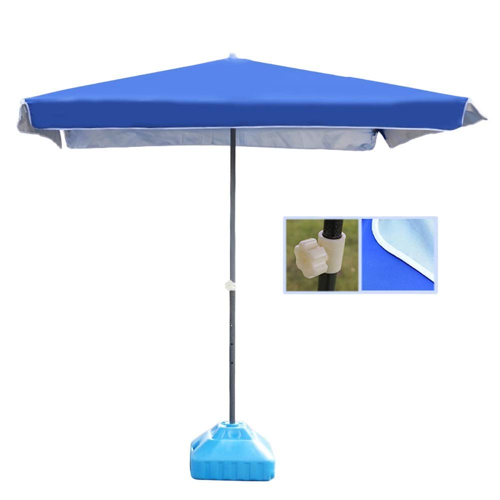 Sombrilla rectangular azul de 280cm para terraza y jardín exterior 5