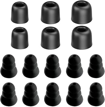 Eartips for ISOtunes PRO/Sport Advance BT/PRO Aware/Wired & Plugfones Liberate 2.0/Guardian/Guardian Plus/FreeReign VL/Protector VL/Protector Plus VL Earbuds, Memory Foam Eartips and 3 Flange