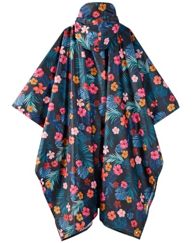 Image of salamra Hooded Rain Poncho Waterproof Raincoat Jacket for Men /Women /Adults with Pocket