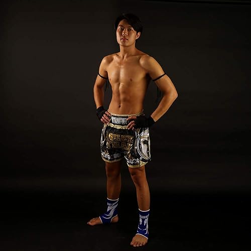 Miniatura 7 de TUFF Pantalones cortos deportivos para Muay Thai y artes marciales, ropa de entrenamiento y gimnasio