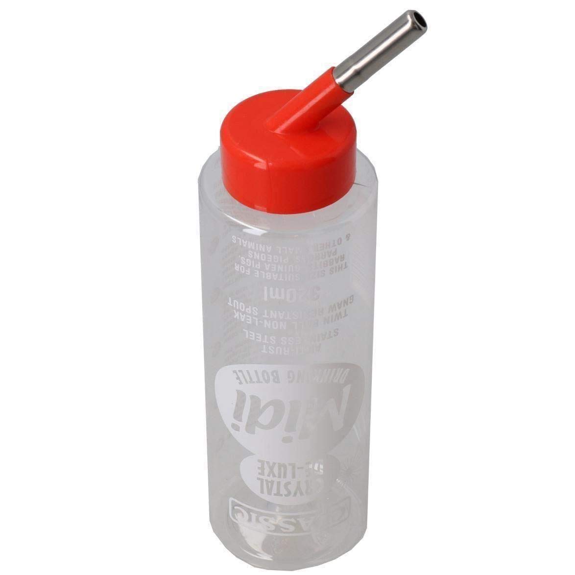 12PK Small Animals 320ml Anti- Rust Twin Ball Gnaw Resistant Sprout Water Bottle