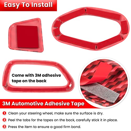 Accesorio para carro rojo 3 piezas miniatura 5