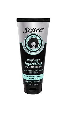 Miniatura 3 de Softee Shimmering Argan + Charcoal Shampoo & Conditioner Set 7 Fl Oz Cada uno. 14 fl oz Total