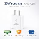 25W Charger Compatible with Samsung Galaxy A07 with Type-C to C Cable | Super Fast Charging PD Adapter for S26/S25 Ultra, S24 FE, M17e/A36/A16, M15/M17/M55 5G, F17/F70e/Z Fold & S/A/M/F/Z Series gallery image