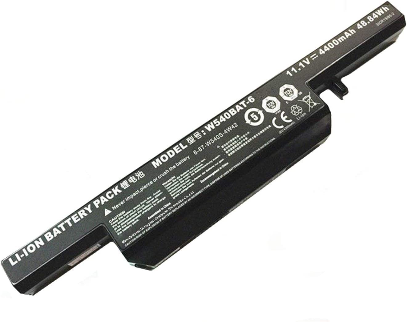 Batteria C4500BAT 6 compatibile con Clevo 6 87 c480s 4g41 [5200mAh
