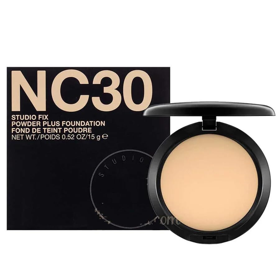 MMACC Studio Fix Powder Plus Foundation Matte + Poreless Compact Powder, upto 16 hours of Oil Control UV filters & ideal for normal to oily skin 40GM/1.23 OZ (NC 30)-picture-18