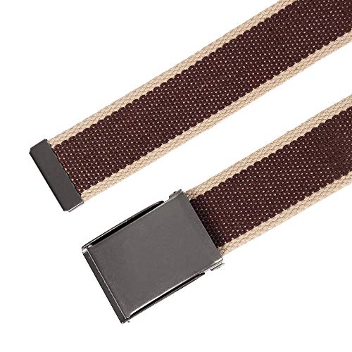 Image of Mile High Life Canvas Web Belt | Cut to Fit Up to 52 inch | Flip-Top Matte Silver Nickel Buckle 12 Colors
