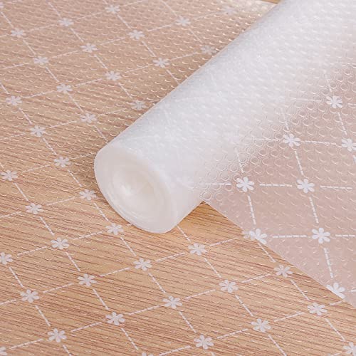 Shelf Liners For Kitchen Cabinets, Non-Adhesive Shelf Cabinets Drawer Liner, Non-Slip Washable Refrigerator Drawers Mat For Kitchen Shelves, Pantry, Desks, Cupboard (24" X 20') #TOP4