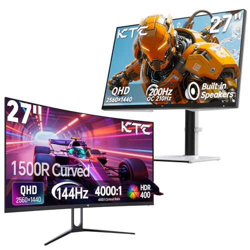Image of KTC 27 Inch 2K 1440P Gaming Monitor, QHD Computer PC Monitor with Adaptive Sync, H27T6 & H27S5C