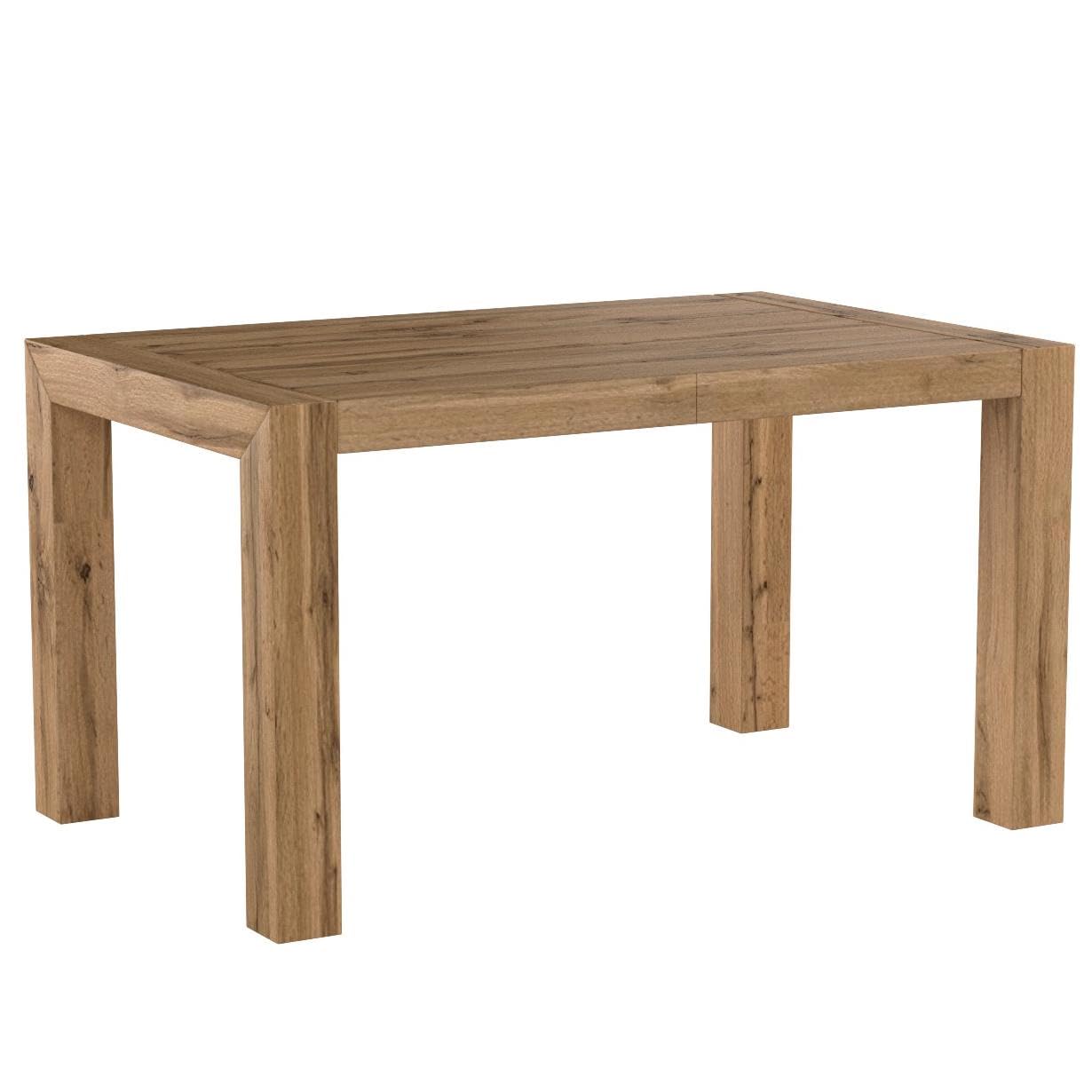 Mobili Fiver, Tavolo Allungabile Moderno, Iacopo, 140(220) x90 cm, Rovere Rustico, per 6-10 persone, Tavolo Cucina, Soggiorno, Made in Italy