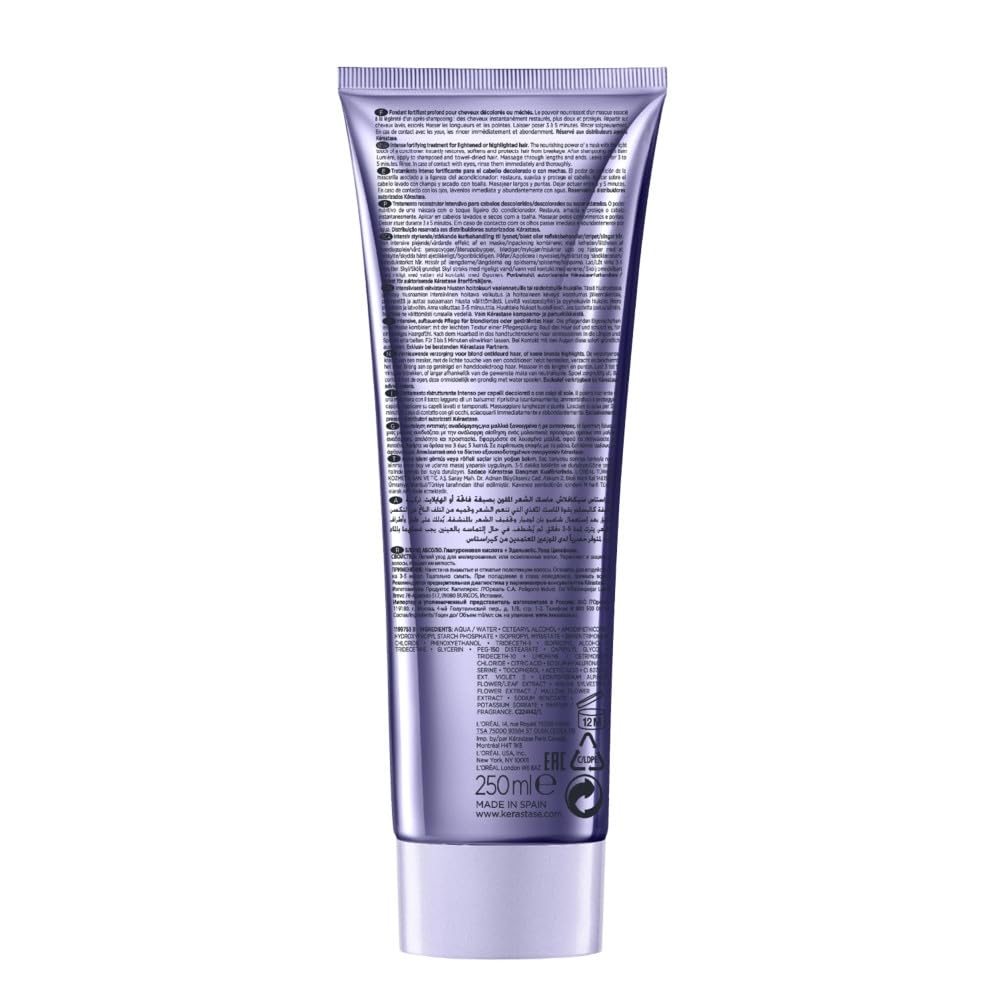 Kérastase Blond Absolu Cicaflash, Balsamo Fortificante Intenso, Idratazione Profonda e Protezione dalla Rottura, Con Acido Ialuronico, Per Tutti i Tipi di Biondo, 250ml