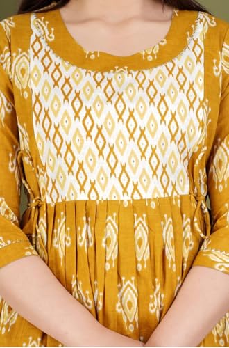 Image of Women's Maternity Kurti for Feeding Zippers | Feeding Kurti with Concealed Zip for Pre & Post Pregnancy |Maternity Dresses for Women (Combo Pack of 2 Kurti)