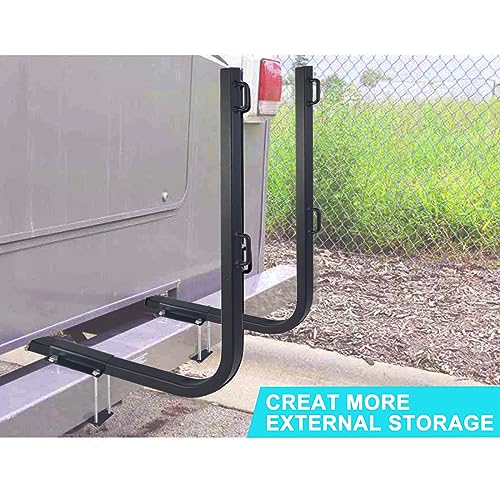 RV Bumper Rack,Bumper Mount Tote Tank Holder,RV Bumper Support Bracket with Heavy-Duty Straps, and Fits 4-4.5 inches Wide and 3.6-6 inches high Bumpers. by My Rustic - Image 2
