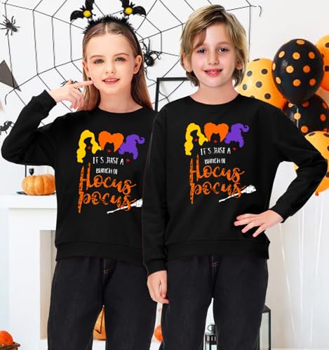 Image of Remimi Kids Halloween Sweatshirt Long Sleeve Thanksgiving Tops 3-14 Years