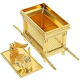 GRADENEVE Adorno Religioso Artesanal de Aleación de Zinc, Arca de Artesanía Pequeña 9.5x3.5x6 Cm sin Base, Decoración para Escritorio y Hogar, Figura Decorativa Religiosa para Iglesia