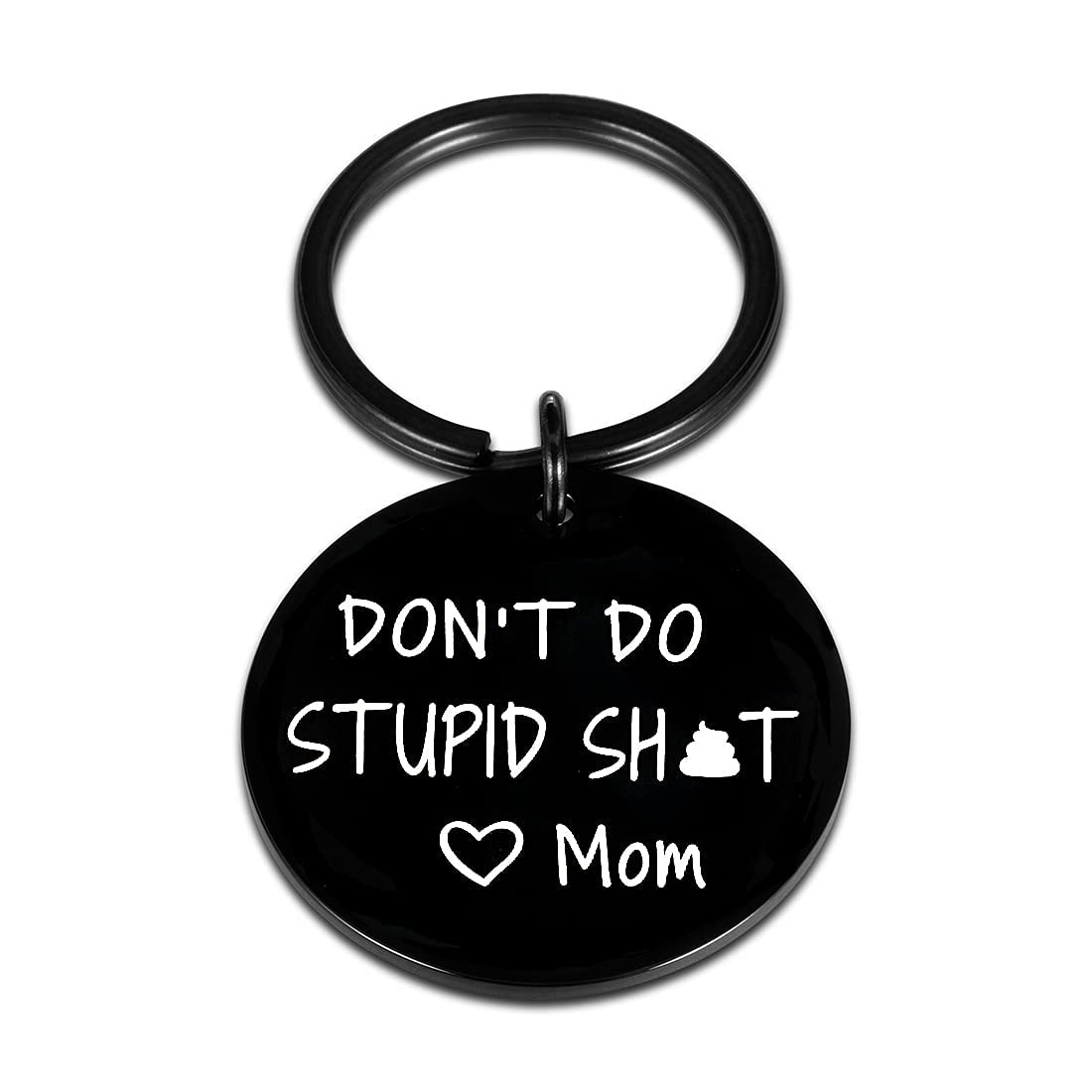 AMBREGRISSUN Teen Boys Girls Gifts - Funny Gag Gifts Keychain for Teenage Boys Girls Christmas Valentines Day Gifts for Kids, Black, Medium