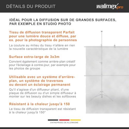 Walimex Diffuseur En Tissu 300x300cm - vue 3