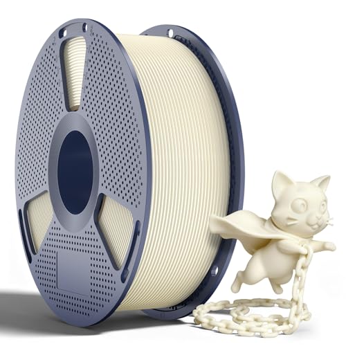 SUNLU PLA+2.0 Filament 1.75mm, Upgraded Tougher & Stronger PLA Plus for 3D Printers, Smooth & Neatly Wound, ±0.02mm Accuracy, 1KG Spool (2.2lbs), Bone White