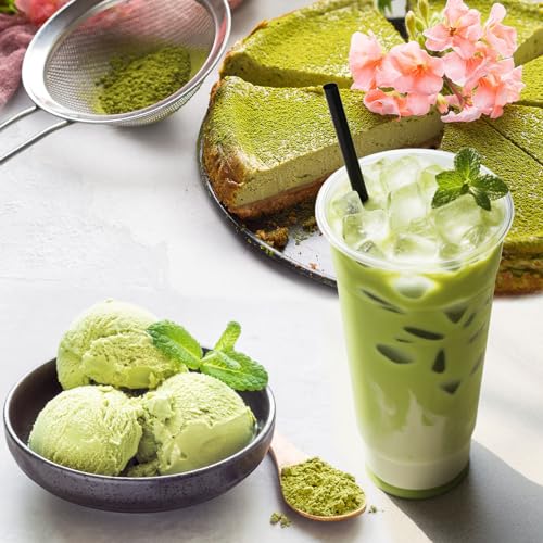 Matcha Pulver – 150g Hochwertiges, Aromatisches Grüner Tee Matcha, Ceremonial Grade, Zum Trinken, Kochen, Backen, Smoothies, 100% Natürlich, für Veganer Geeignet