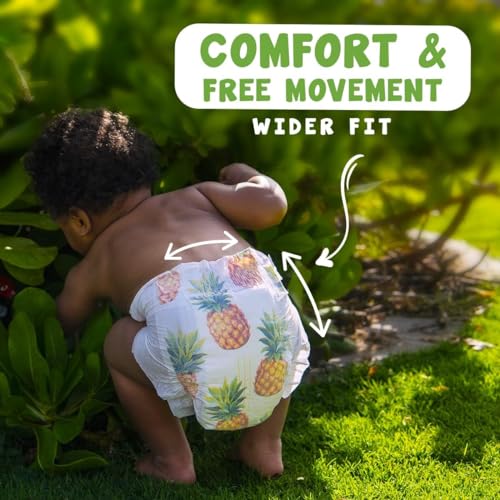 Image of PureBorn Organic Natural Bamboo Baby Disposable Diapers-Size 1 by Fratelli |From 2 To 5 Kg|Assorted Print|Premium Super Soft| Maximum Leakage Protection|Eco Friendly Nappies|New Born Essentials S1-68s