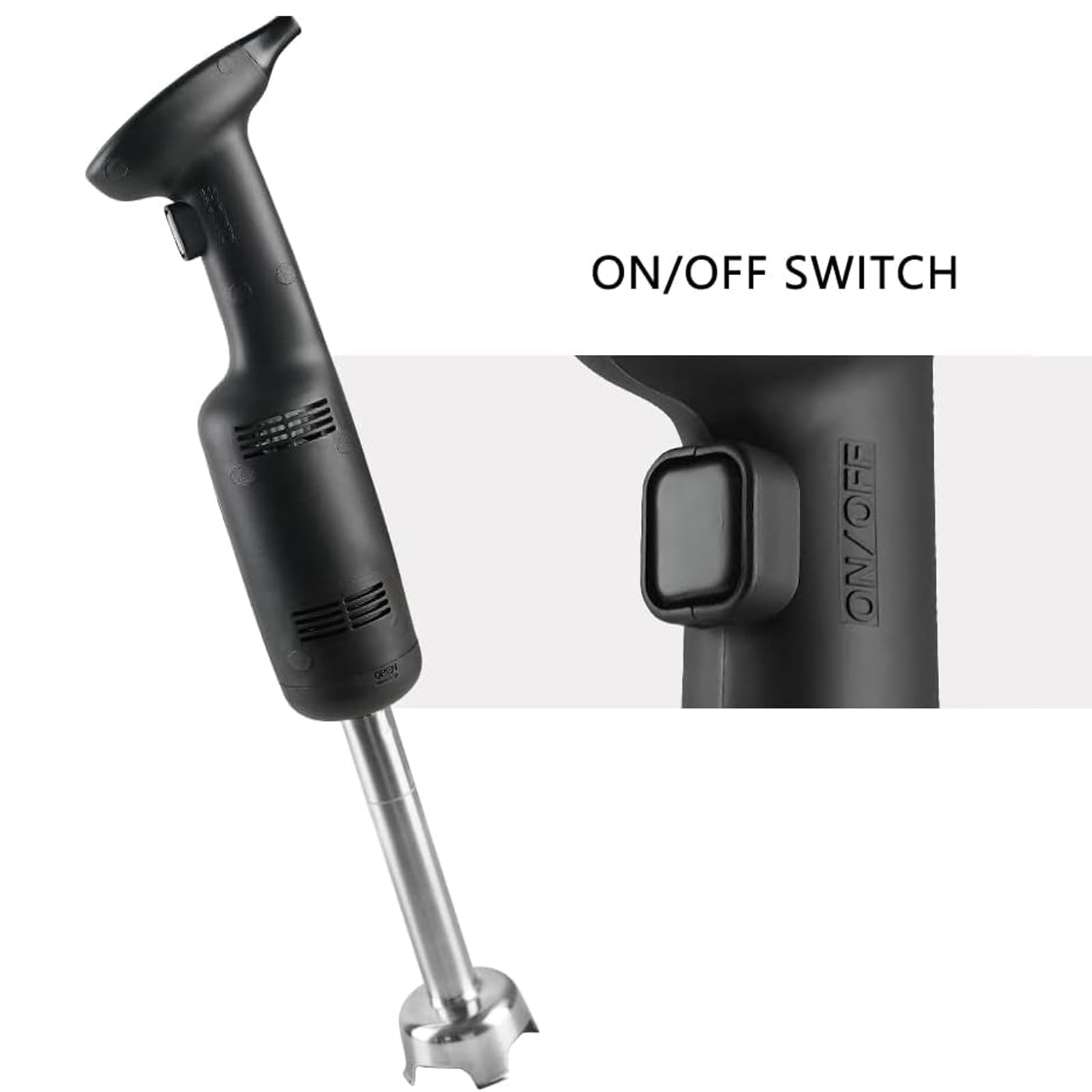 Frullatore A Immersione Professionale, Robusto, Da 220 W, Elettrico, Portatile Con Blocco Di Sicurezza, Ideale Per Grandi Quantità Di Zuppe E Salse In Cucine Professionali.